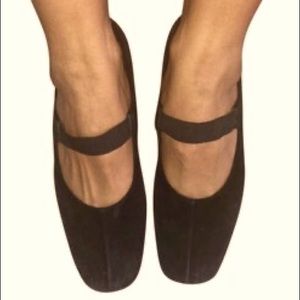 Prada Mary Janes Black Suede Shoes